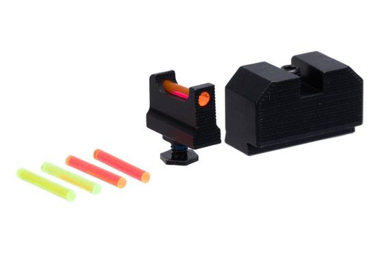 Optic height GLOCK fiber optic sight set.